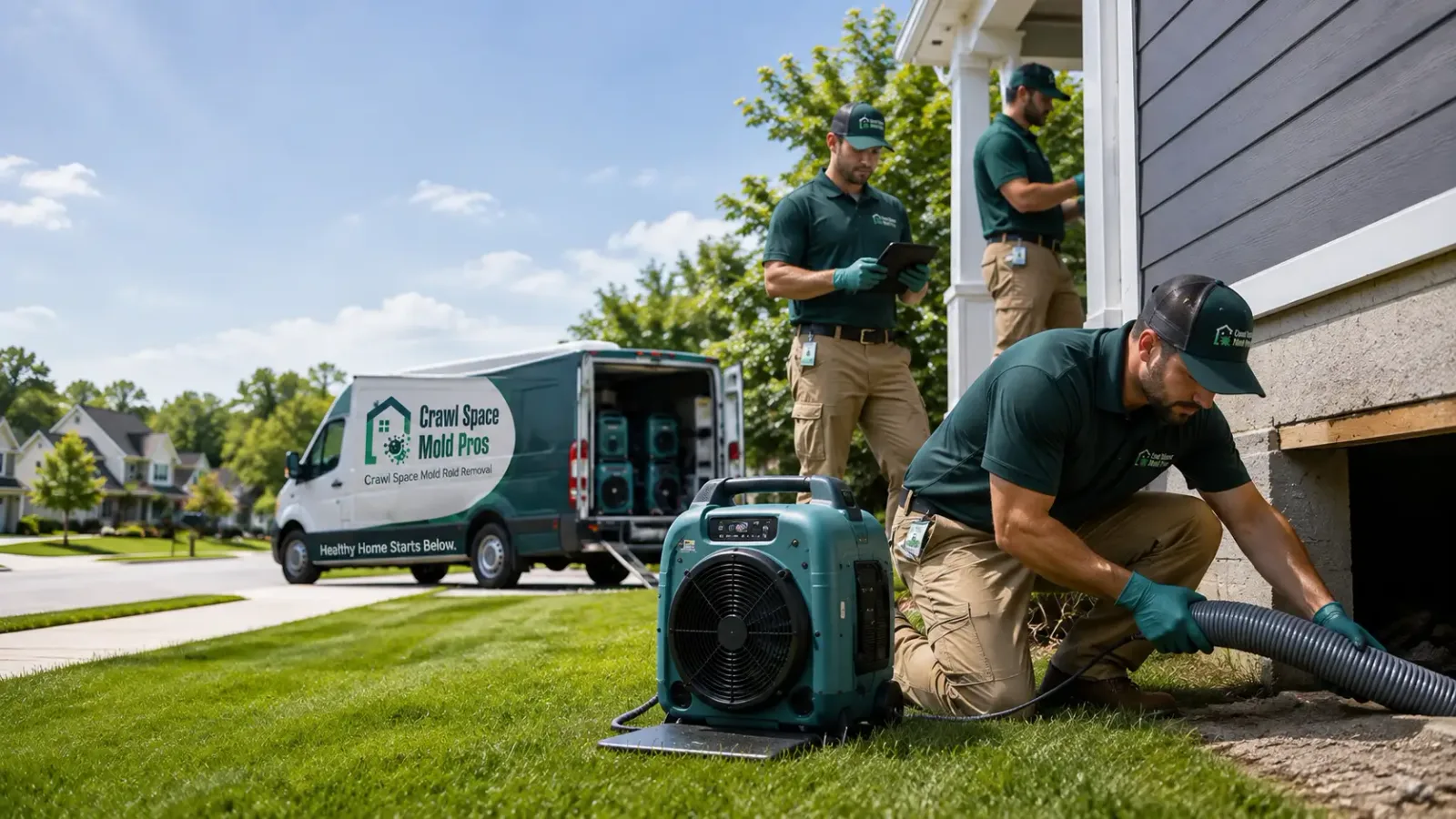Crawl Space Mold Removal in Dunlap, CA